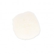Pompon rond synthétique 2 cm Blanc x1