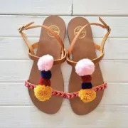 Pompon rond synthétique 2 cm Blanc x1