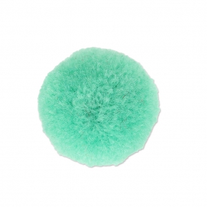 Pompon rond synthétique 2 cm Mint x1