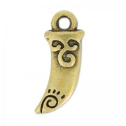 Breloque dent 12x6 mm bronze x1|raw }}