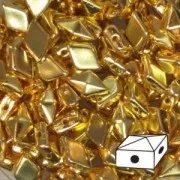 Diamonduo 2-hole 5x8 mm 24 K gold Plated x5g