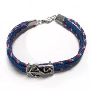 Poussoir décor ancre pour cordons 3 mm bronze x1