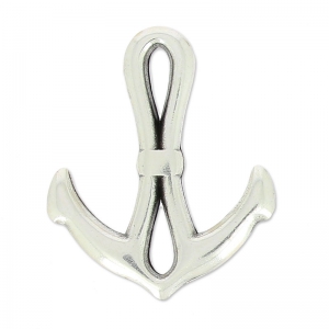 Intercalaire ancre 23x19 mm Placage Argent fin vieilli x1