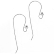 Crochets d'oreilles décor boules 12 mm - Argent 925 x2|raw }}