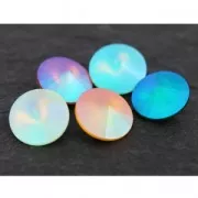 Cabochon PureCrystal 1122 Rivoli 14 mm Emerald Custom Pastel x1