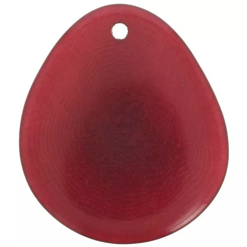Fine tranche de Tagua 25-35 mm Rouge x1