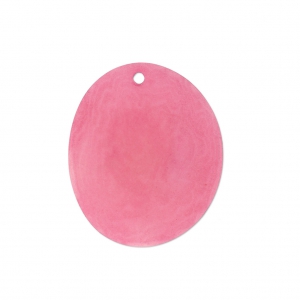 Fine tranche de Tagua 25-35 mm Rose x1