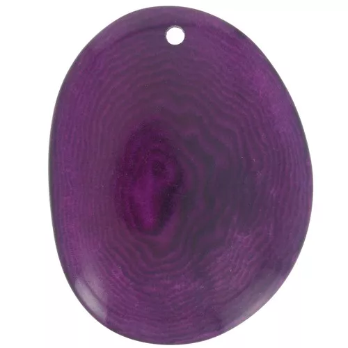 Fine tranche de Tagua 25-35 mm Violet x1