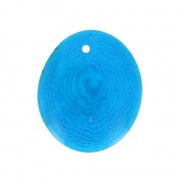 Fine tranche de Tagua 25-35 mm Turquoise x1|raw }}