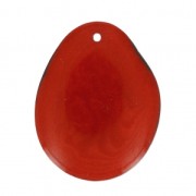 Fine tranche de Tagua 35-45 mm Rouge x1|raw }}