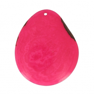 Fine tranche de Tagua 35-45 mm Fuchsia x1