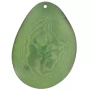 Fine tranche de Tagua 35-45 mm Vert x1