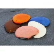 Fine tranche de Tagua 35-45 mm Vert x1