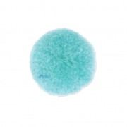 Pompon rond synthétique 2 cm Aqua Blue x1|raw }}