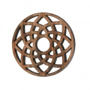 Pendentif Attrape-rêves 40 mm en bois Brown x1