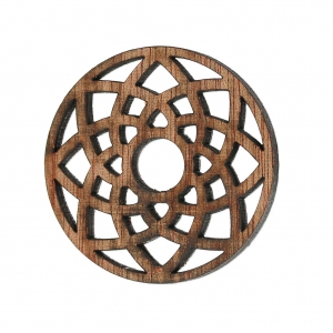 Pendentif Attrape-rêves 40 mm en bois Brown x1