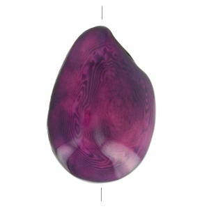 Graine de Tagua travaillée 35-50 mm Violet x 1