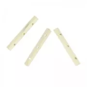 Tubes en bois 30 mm 3 trous pour réalisation plastron x10