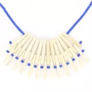Perless tubes intercalaires en bois 30 mm 3 trous pour réalisation plastron x10