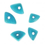 Chips de Tagua 10 mm Turquoise x 5|raw }}