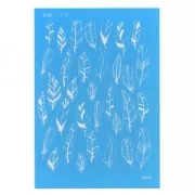 Silk Screen Moiko pour Pâte polymère 74x105 mm - Motif petites plumes 7.10