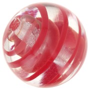 Ronde Murano 12 mm striée Rouge x1|raw }}