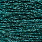 Cordon de soie japonaise 0.7 mm Dark Turquoise Métallisé x 1m