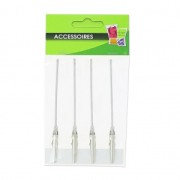 Pinces Croco 10 cm rhodié x4|raw }}