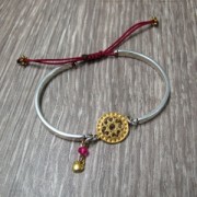 Intercalaire demi bracelet 44x3.5 mm  en Argent 925 x1