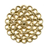 Estampe ronde 35 mm doré à l'or fin x1|raw }}