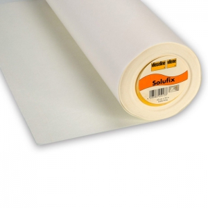 Vlieseline Solufix non-tissé autocollant et soluble Blanc x 10cm
