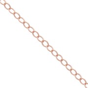 Chaîne maille Forçat limée 1,6 mm en Rose Gold filled (or laminé) x 50cm