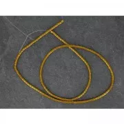 Mini perles tubes imitation hématite 2.2x2 mm Golden x40 cm
