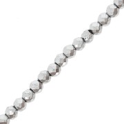Mini perles facettées imitation hématite 2 mm Labrador x35 cm