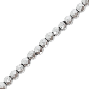 Mini perles facettées imitation hématite 2 mm Labrador x35 cm