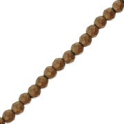 Mini perles facettées imitation hématite 2 mm Light Copper Mat x40 cm|raw }}