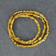 Mini perles imitation hématite - intercalaires écrous - 3.3 mm Dorado x40 cm