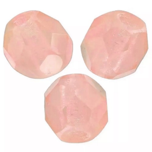 Facettes 4 mm Milky Pink x50