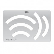 Gabarit rigide pour pâte polymère 152x100 mm motifs Arcs|raw }}