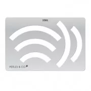 Gabarit rigide pour pâte polymère 152x100 mm motifs Arcs