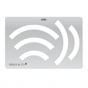 Gabarit rigide pour pâte polymère 152x100 mm motifs Arcs