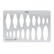 Gabarit rigide pour pâte polymère 152x100 mm motifs Ethniques