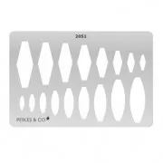 Gabarit rigide pour pâte polymère 152x100 mm motifs Ethniques