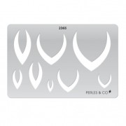 Gabarit rigide pour pâte polymère 152x100 mm motifs Parure Indienne|raw }}