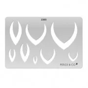 Gabarit rigide pour pâte polymère 152x100 mm motifs Parure Indienne