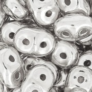SuperDuo 2,5x5 mm - Silver Plated x5g