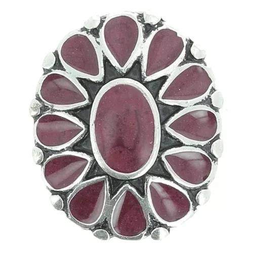 Intercalaire résine époxy 25x20 mm - Prune x1