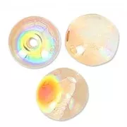 Perles en verre tchèque rondes 4 mm Crystal Orange Rainbow x50