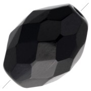 Perles olives facettées 11x8 mm - Jet x20