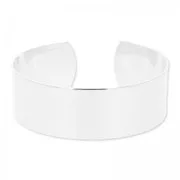 Bracelet en laiton 20x180 mm argenté x1